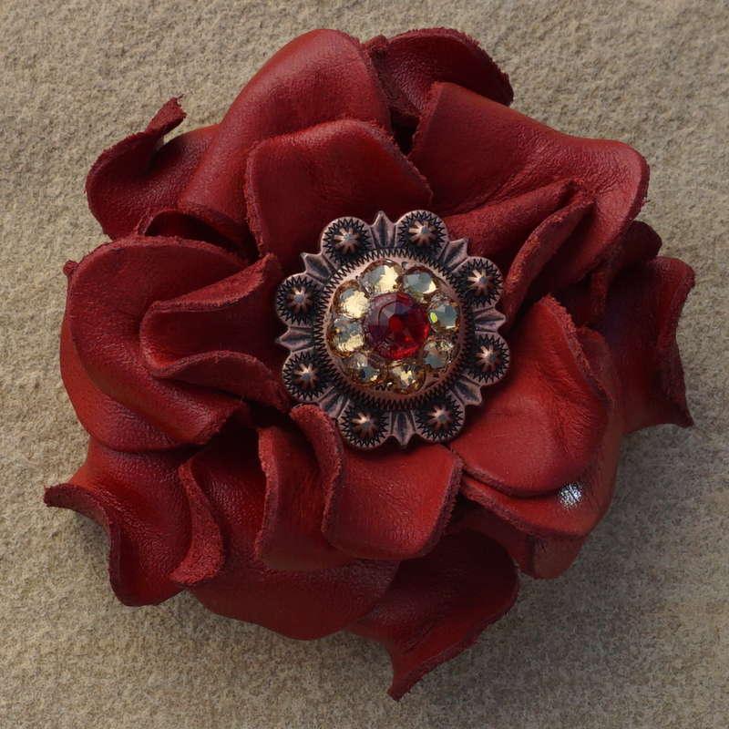 Red Rose Flower With Copper Red & Champagne 1