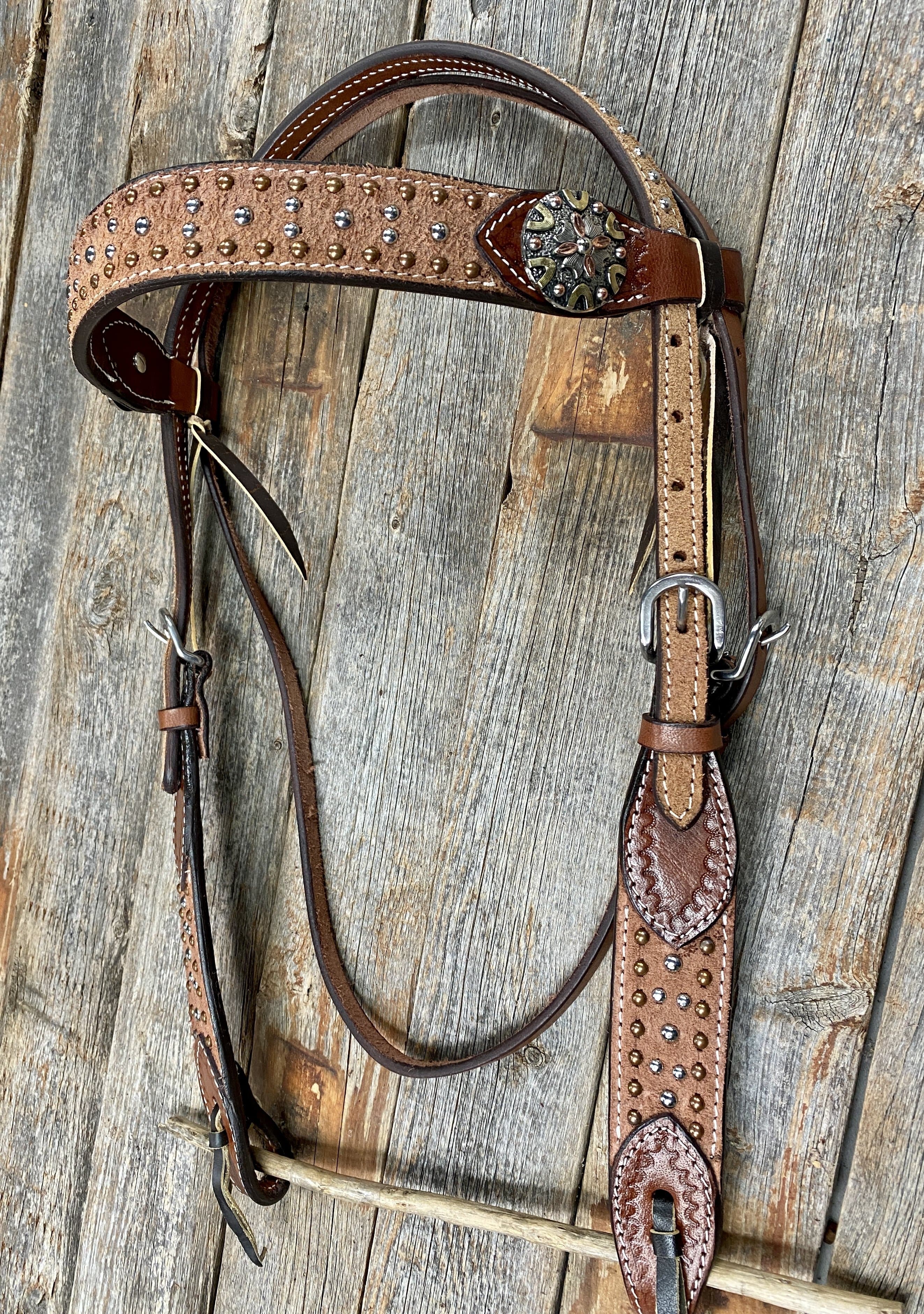 1 Round Copper Conchos - Running Roan Tack