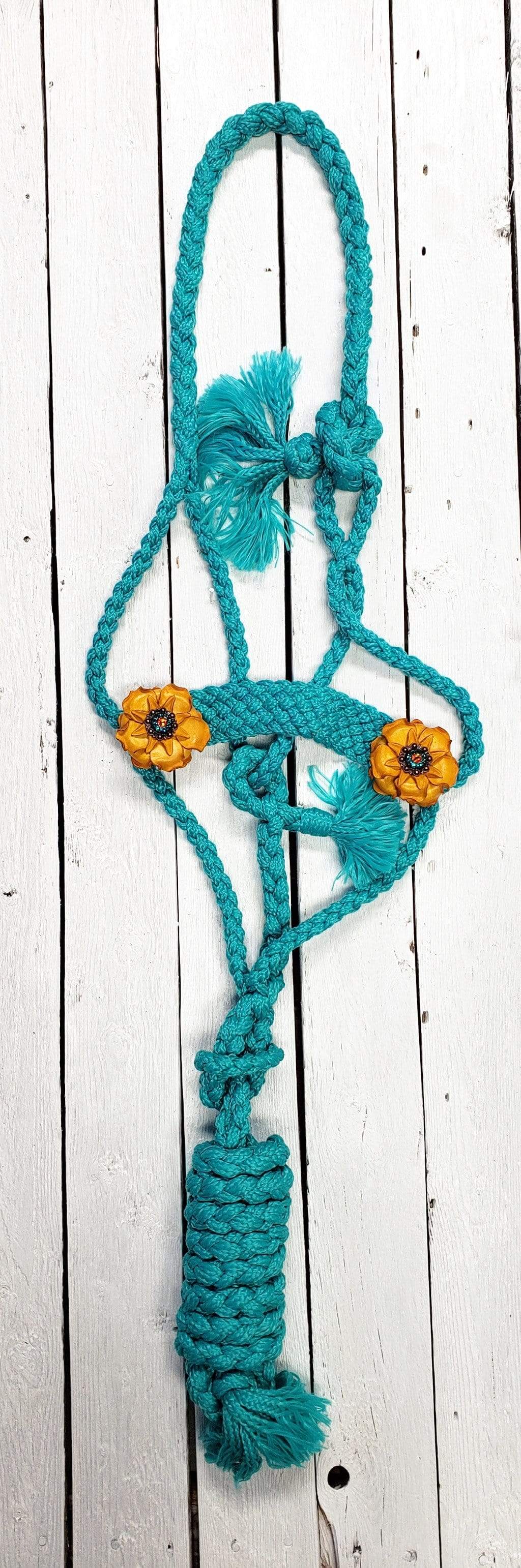 Turquoise Mule Tape With Yellow Flowers MT101