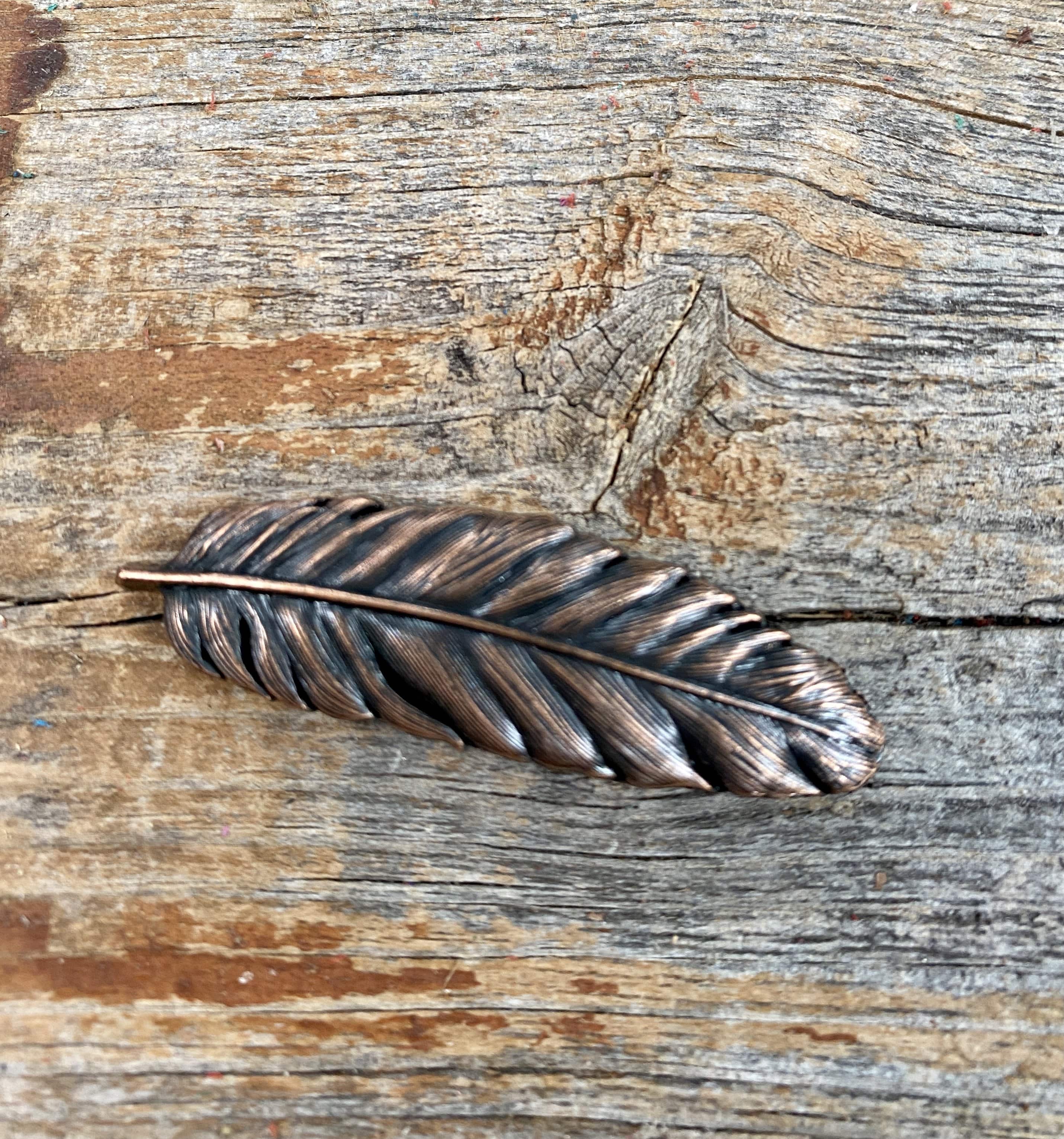Western Conchos Copper Feather Concho 2
