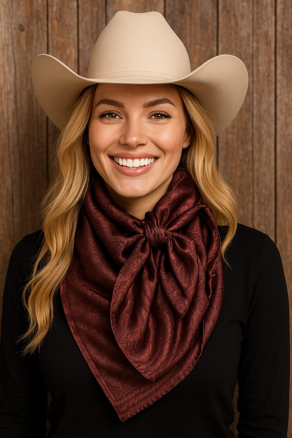 Jacquard  wild rag- 