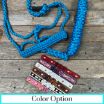 Rose - Blue Mule Tape Halter