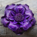 Hand Painted Leather Flowers - Gardenias