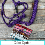 Rose - Purple Mule Tape Halter