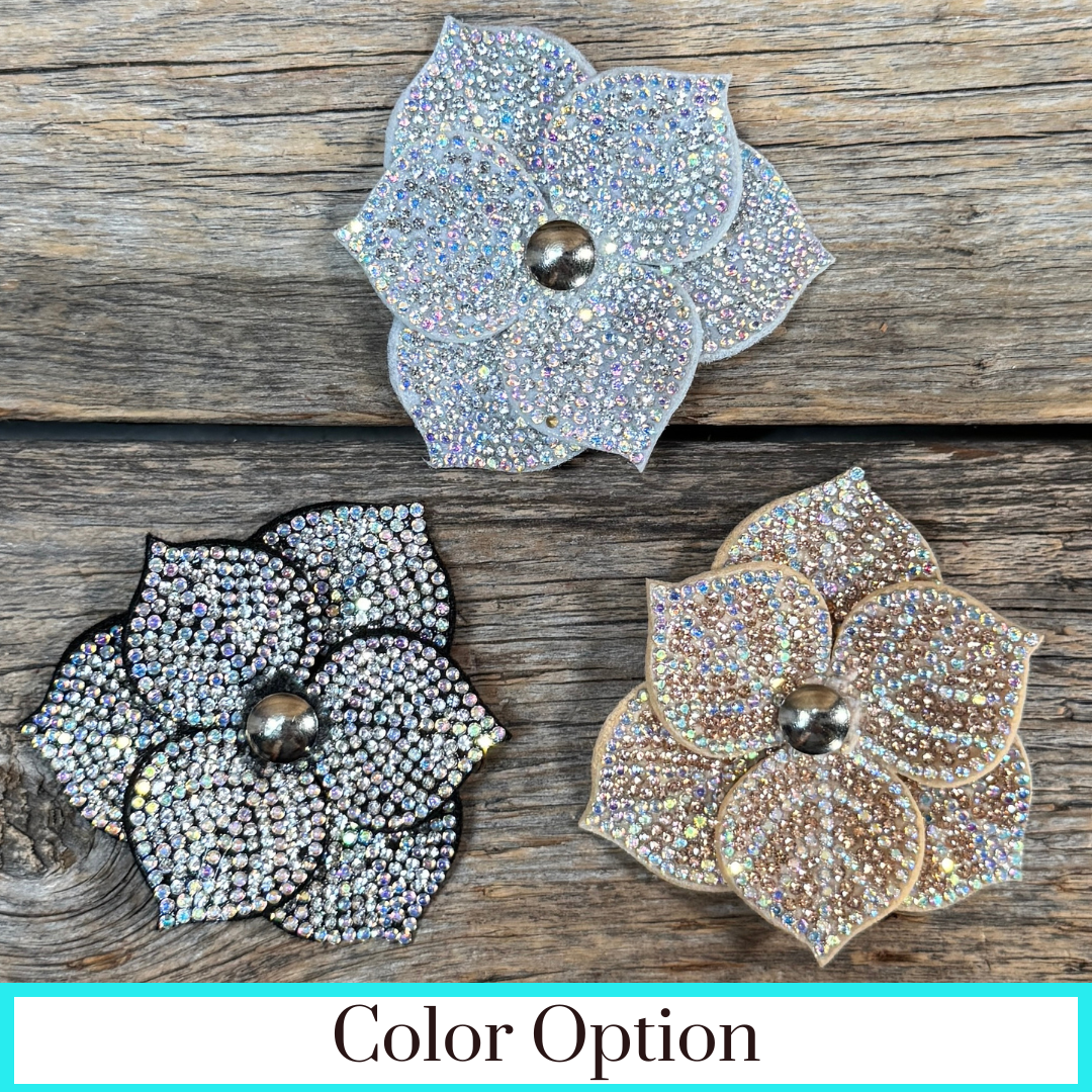 Elegant Flower Rhinestone Rosette