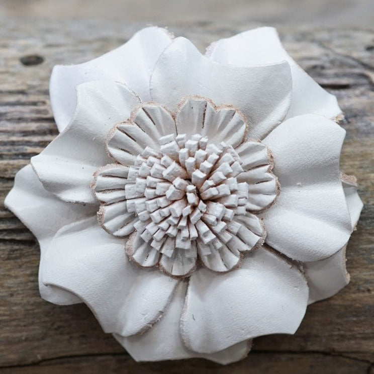 Hand Painted Leather Flowers - Carnations