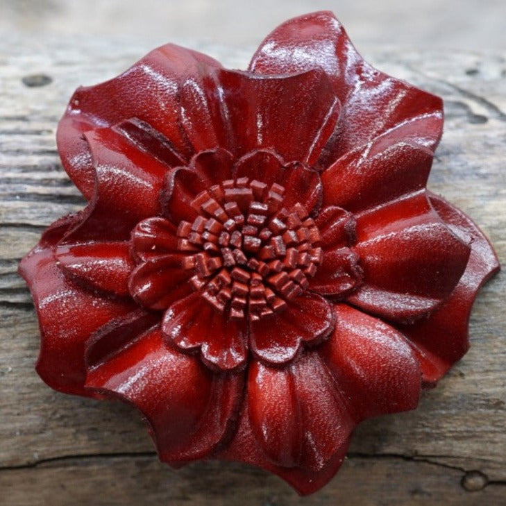 Hand Painted Leather Flowers - Carnations