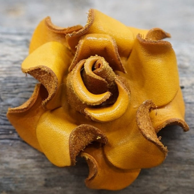 Hand Painted Leather Flowers - Roses