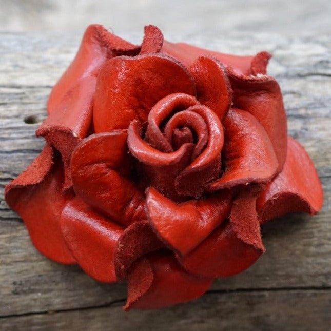 Hand Painted Leather Flowers - Roses