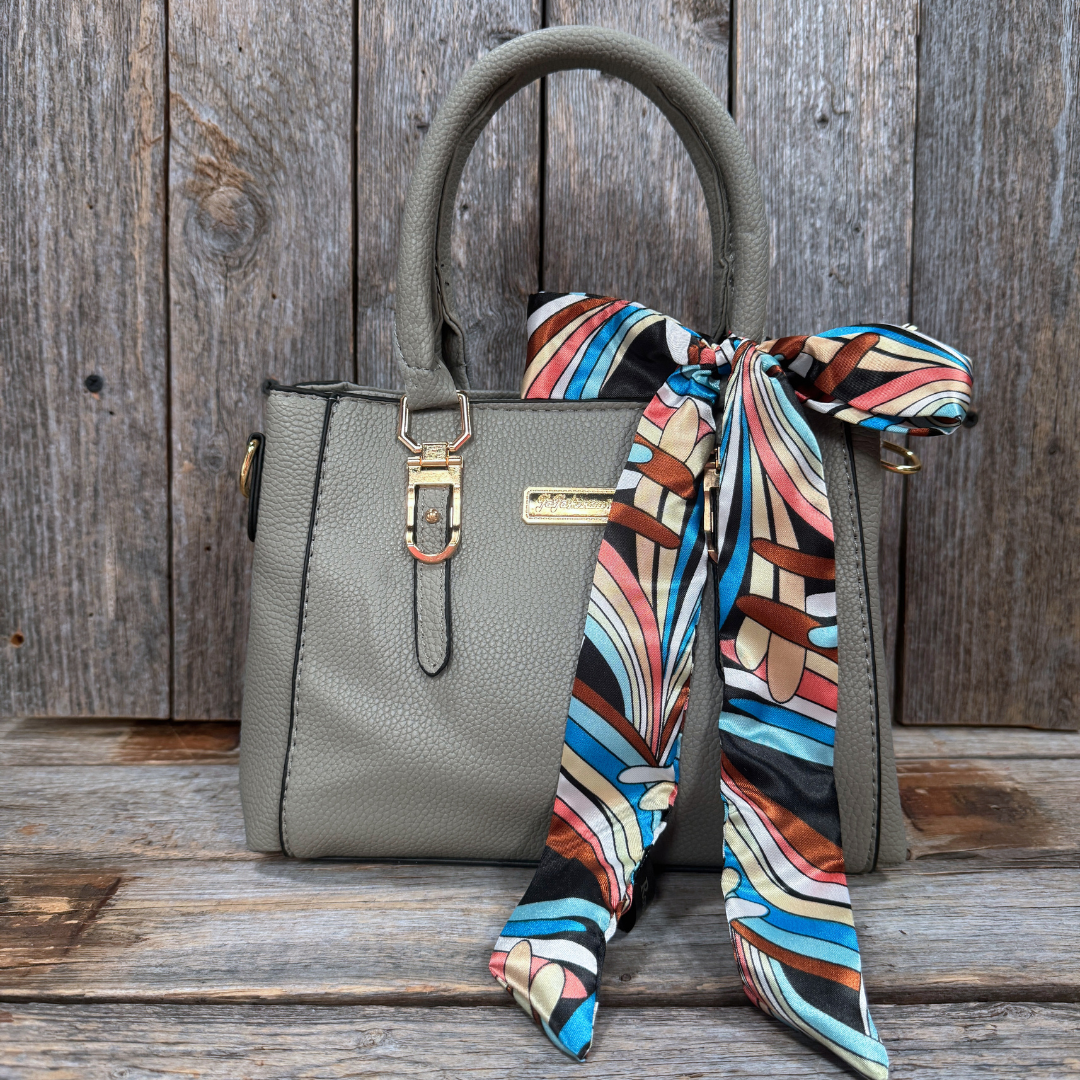 Blue and Brown Western Skinny Mini Wild Rag Scarf / Cowgirl Necktie #TW317