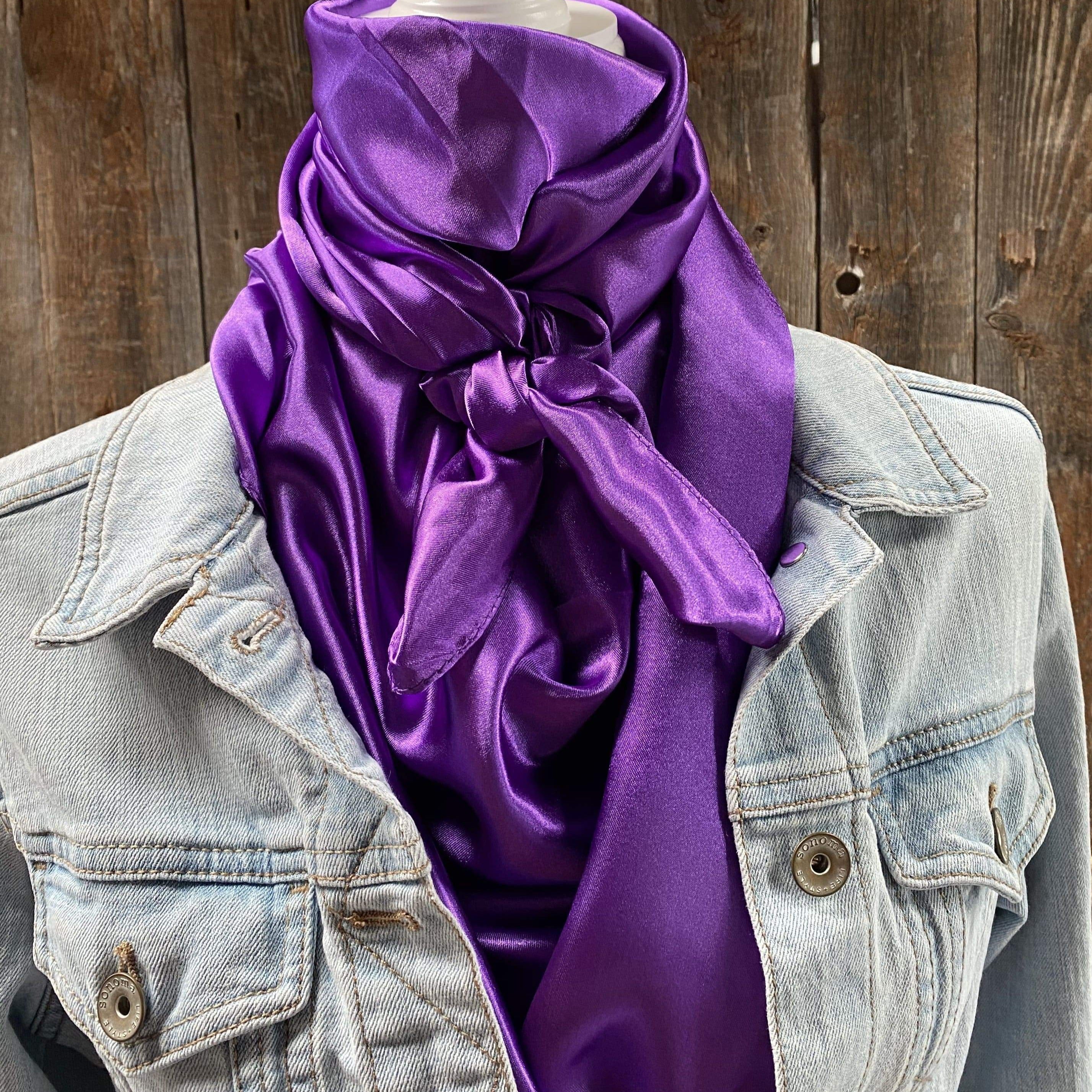 Wild Rags WRS1 Solid Purple Wild Rag / Scarf WRS1