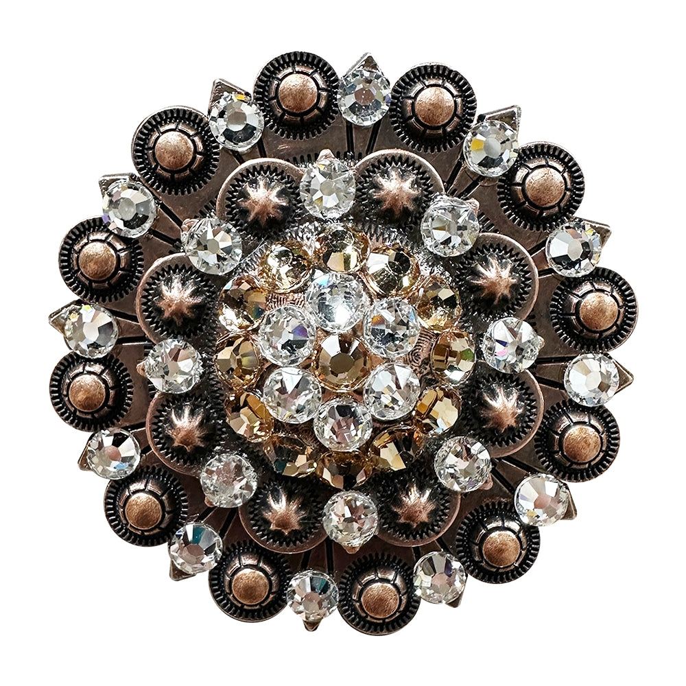 Champagne & Clear Copper Berry Jacket European Crystal