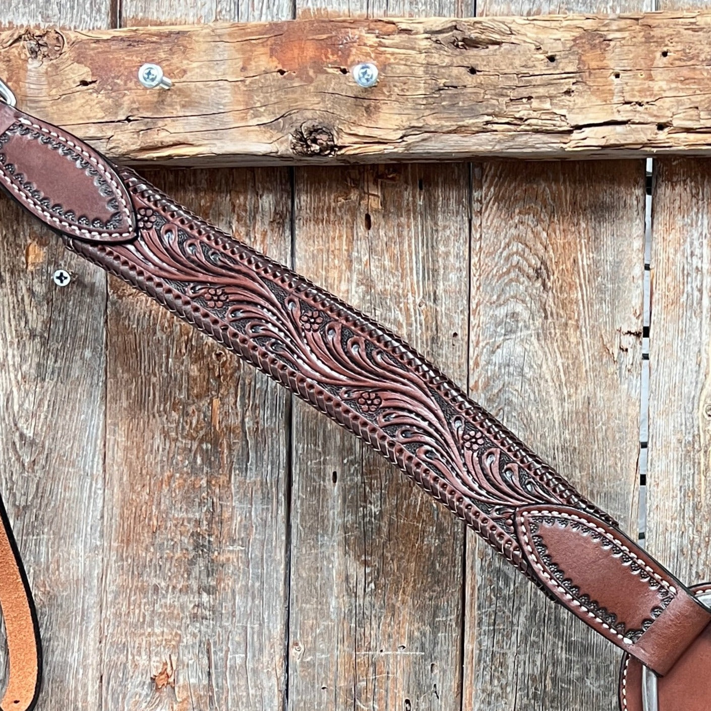 Dark Oil Braided Browband/One Ear Breastcollar Tack Sets