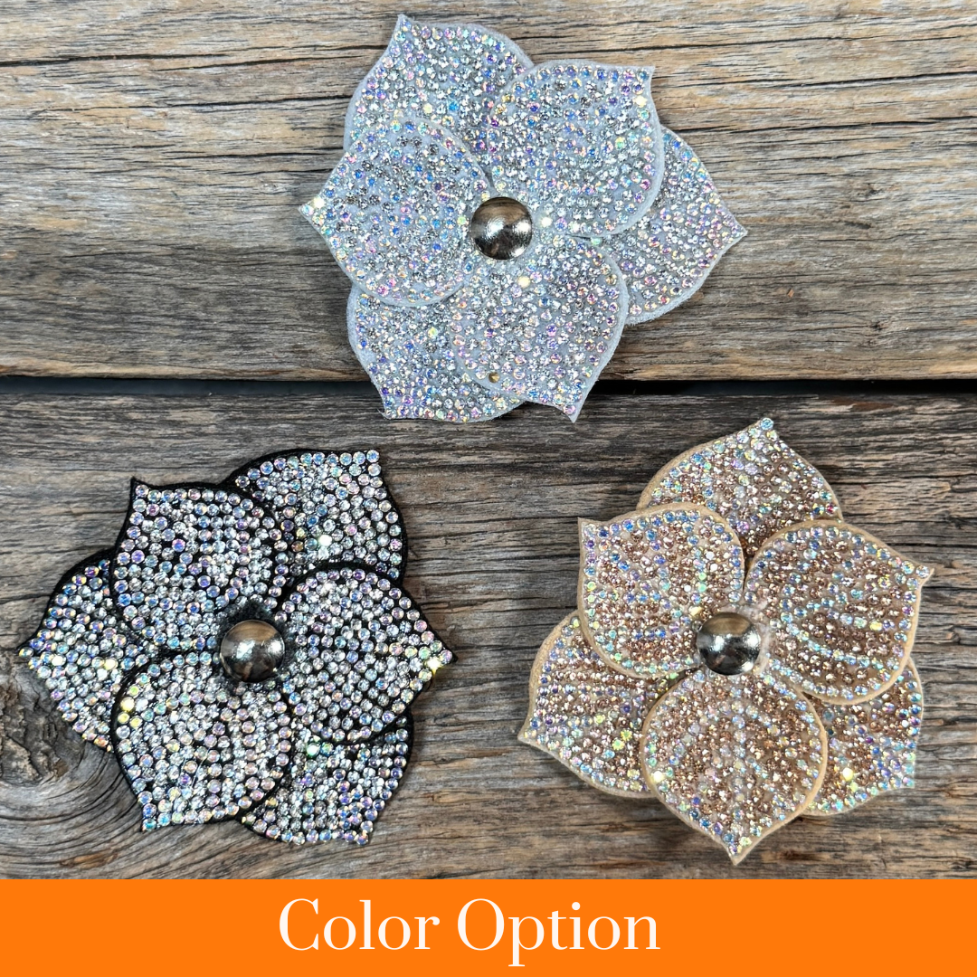 Elegant Flower Rhinestone Rosette