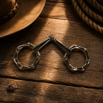 Skinny Mini Silver Hexagon Snaffle Bit Adapter #TWSN103