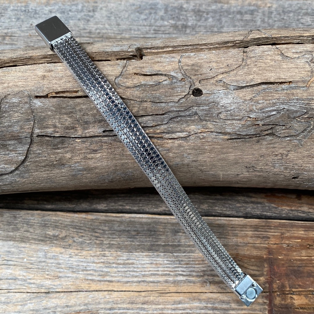 Silver Link Chain Fashion Bracelet XI119