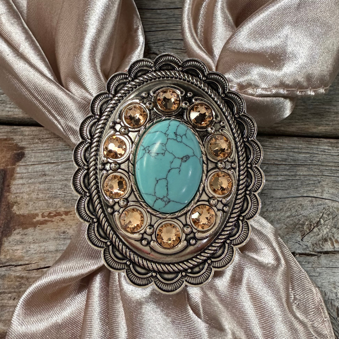 Cabochon and Crystal Wild Rag Slide #WRSCCTQCH