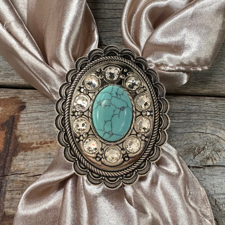 Cabochon and Crystal Wild Rag Slide #WRSCCTQCL