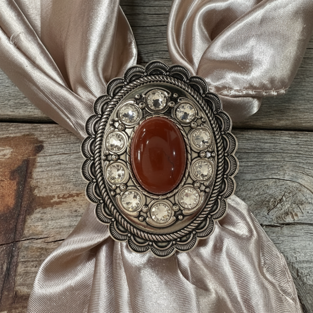 Cabochon and Crystal Wild Rag Slide #WRSCCRUCL