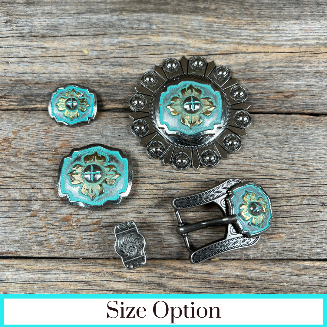 A Touch of Turquoise Western Concho W109