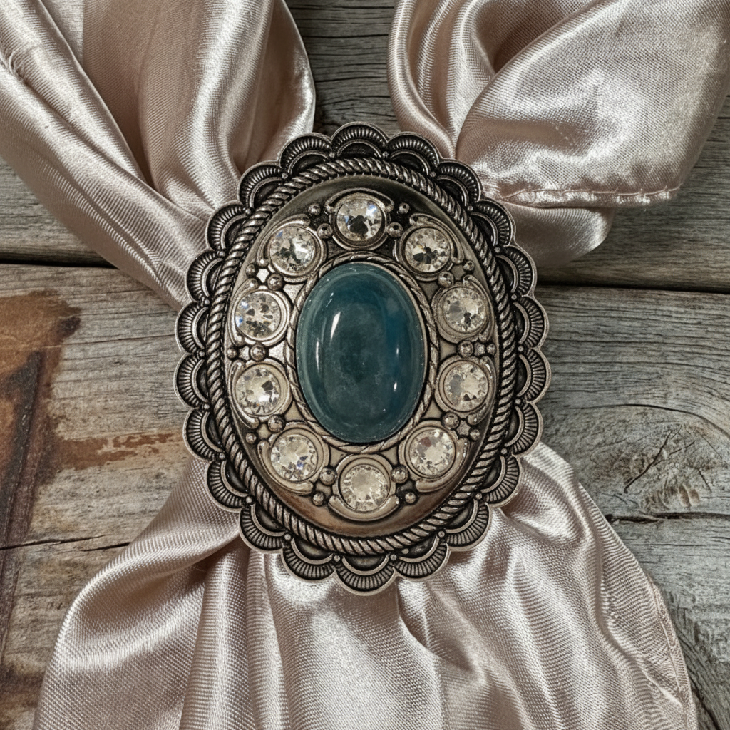 Cabochon and Crystal Wild Rag Slide #WRSCCBLCL