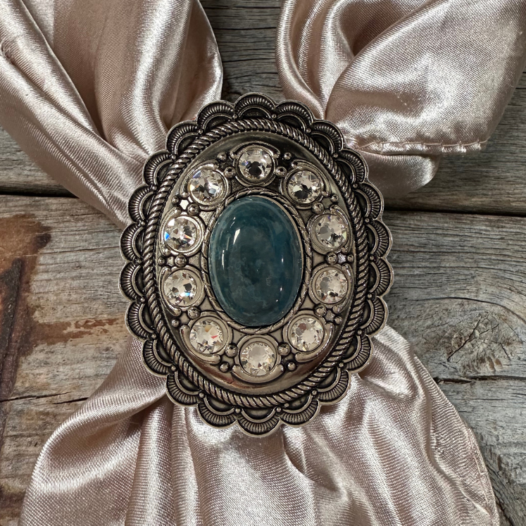 Cabochon and Crystal Wild Rag Slide #WRSCCBLCL