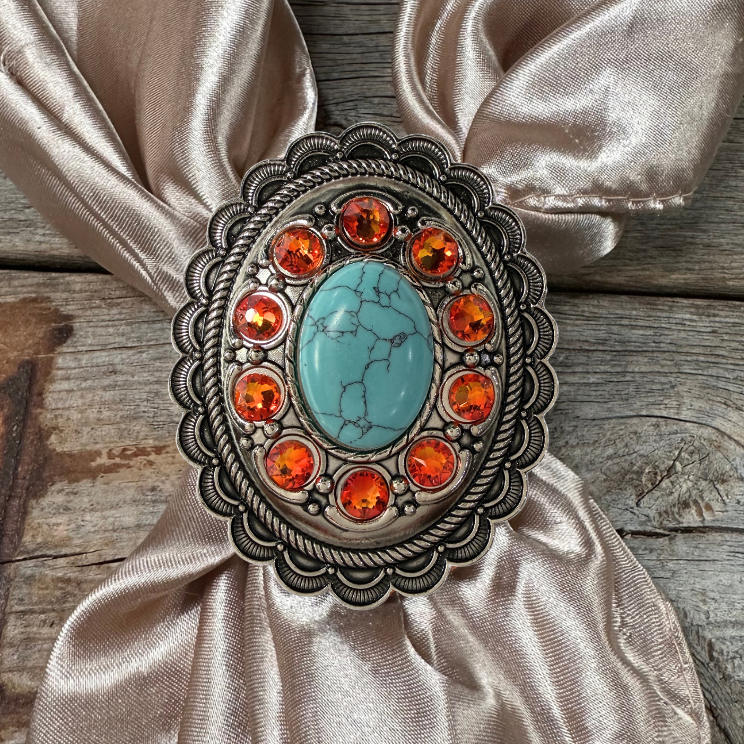 Cabochon and Crystal Wild Rag Slide #WRSCCTQFO