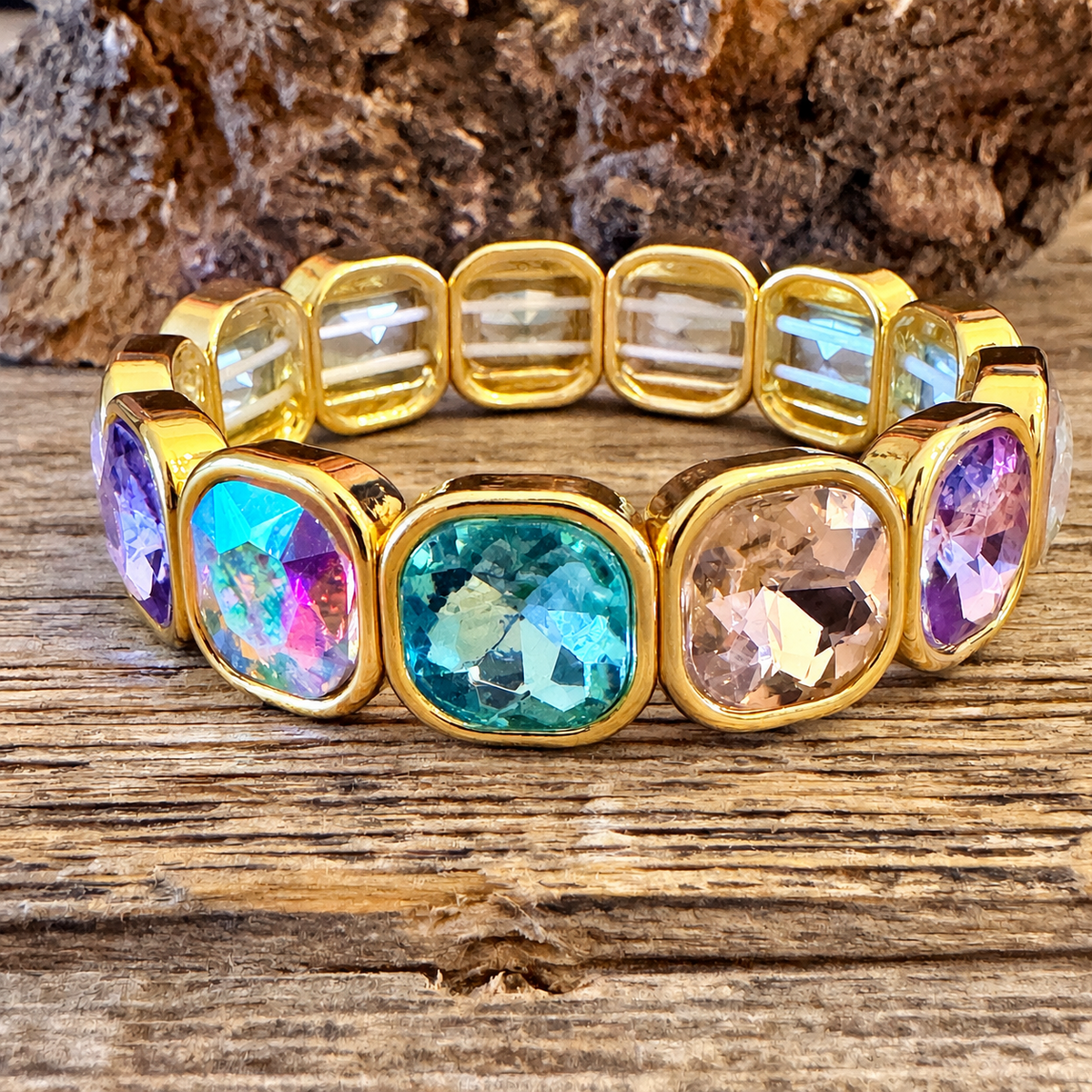 Multicolor Rhinestone Western Fashion Bracelet