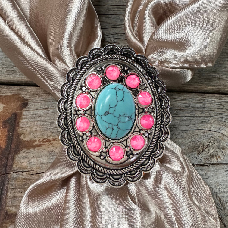 Cabochon and Crystal Wild Rag Slide #WRSCCTQNP
