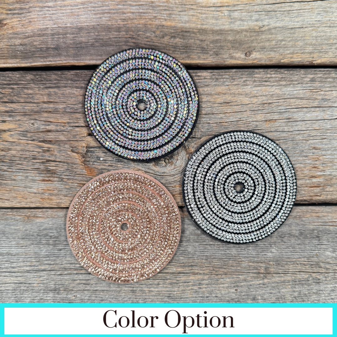 Circle Rhinestone Rosette