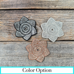 Pointed Flower Rhinestone Rosette