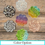 Flower Rhinestone Rosette