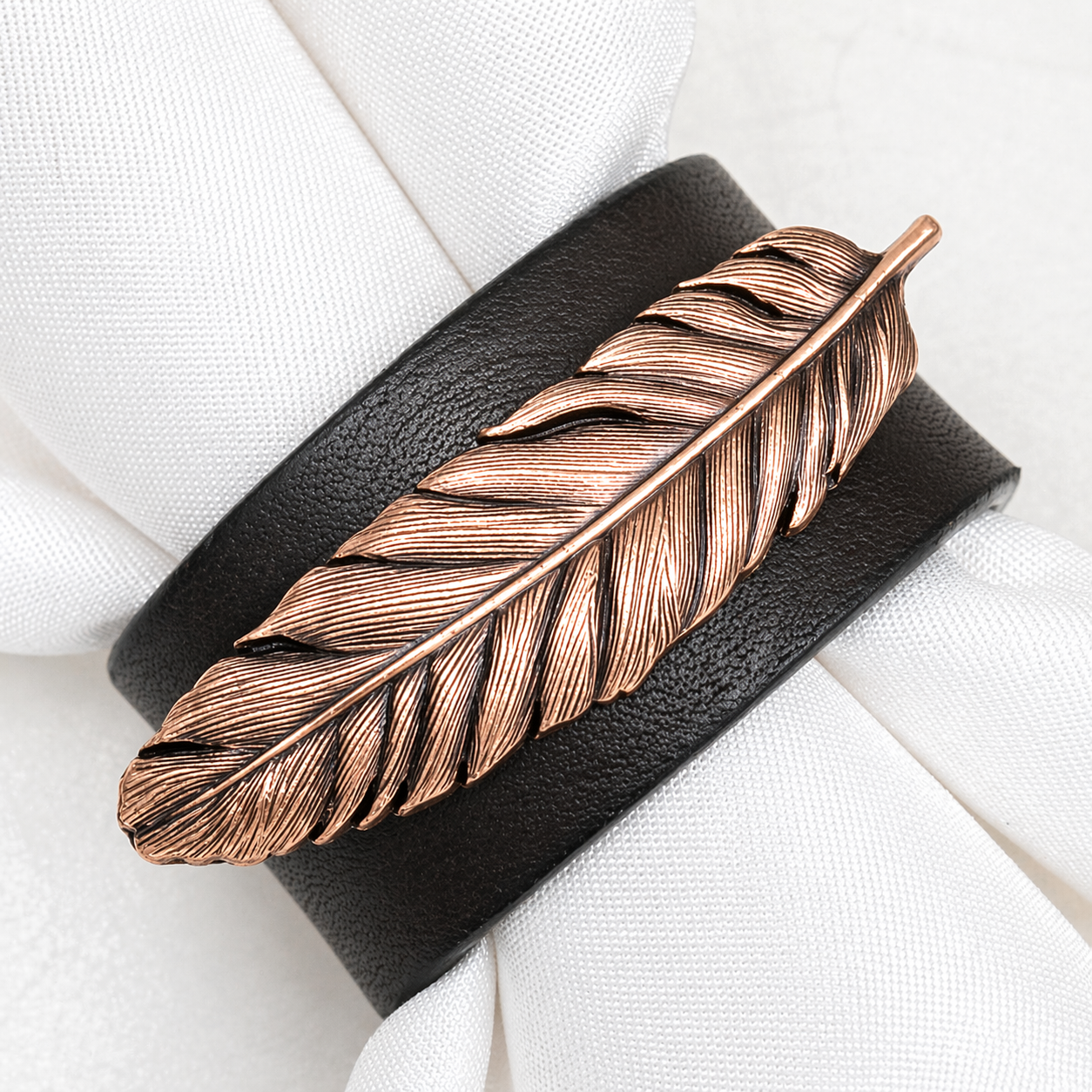 Copper Feather Western Concho Napkin Ring #CNR109