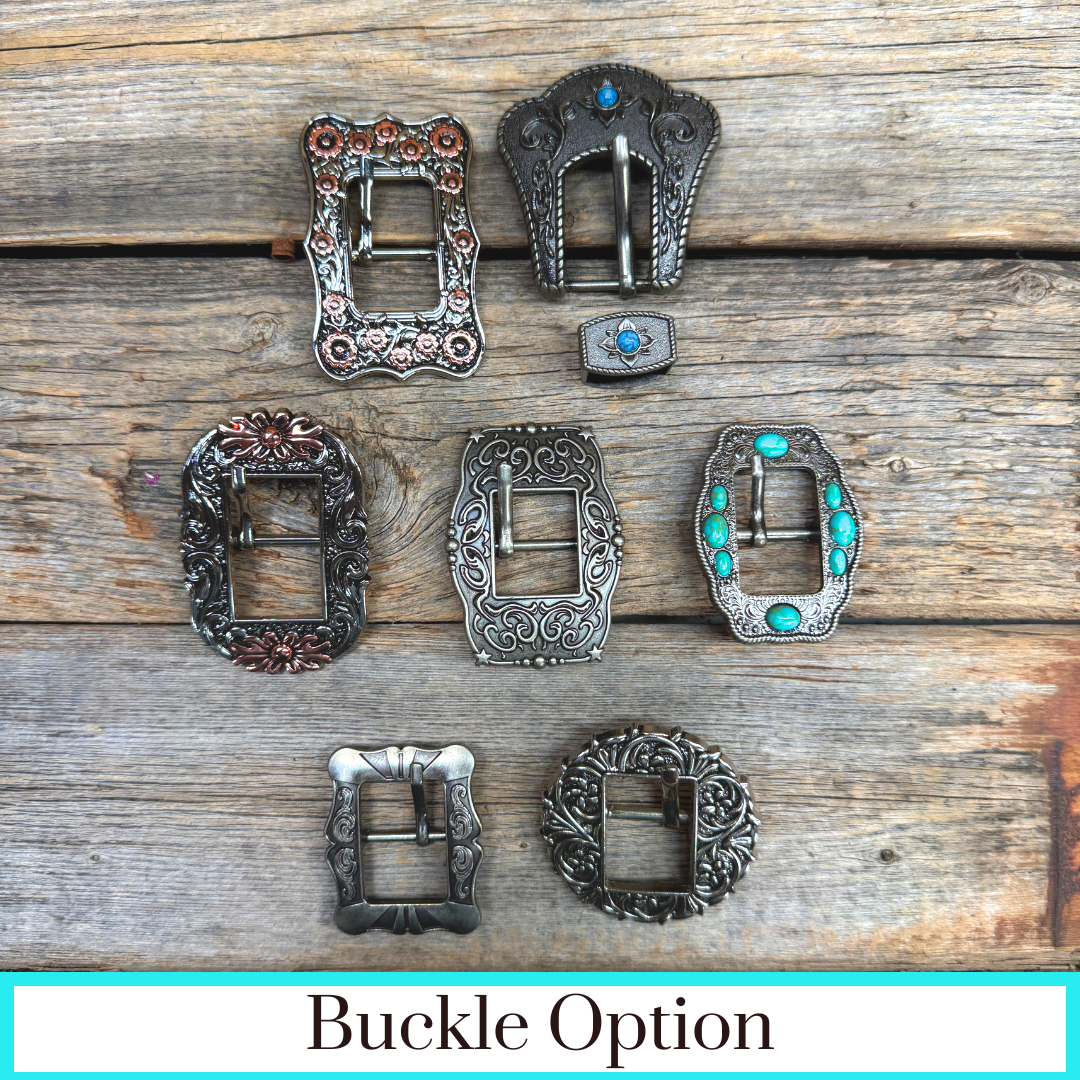 Antique Silver Western Buckles - Assorted