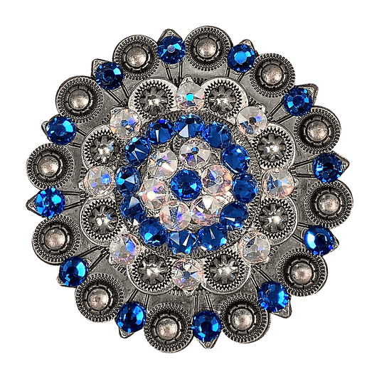 Capri & AB Antique Silver Berry Jacket European Crystal Concho - RODEO DRIVE