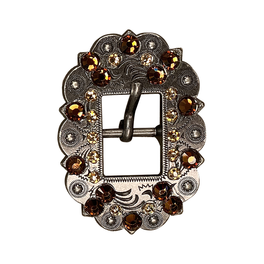 Antique Silver Topaz, Champagne Crystal Conchos - Sizes from 1