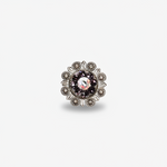 Antique Silver Amethyst - AB Crystal Conchos | Sizes 1"- 3" | Buckles | Saddle Set | Leather Rosettes | Slide