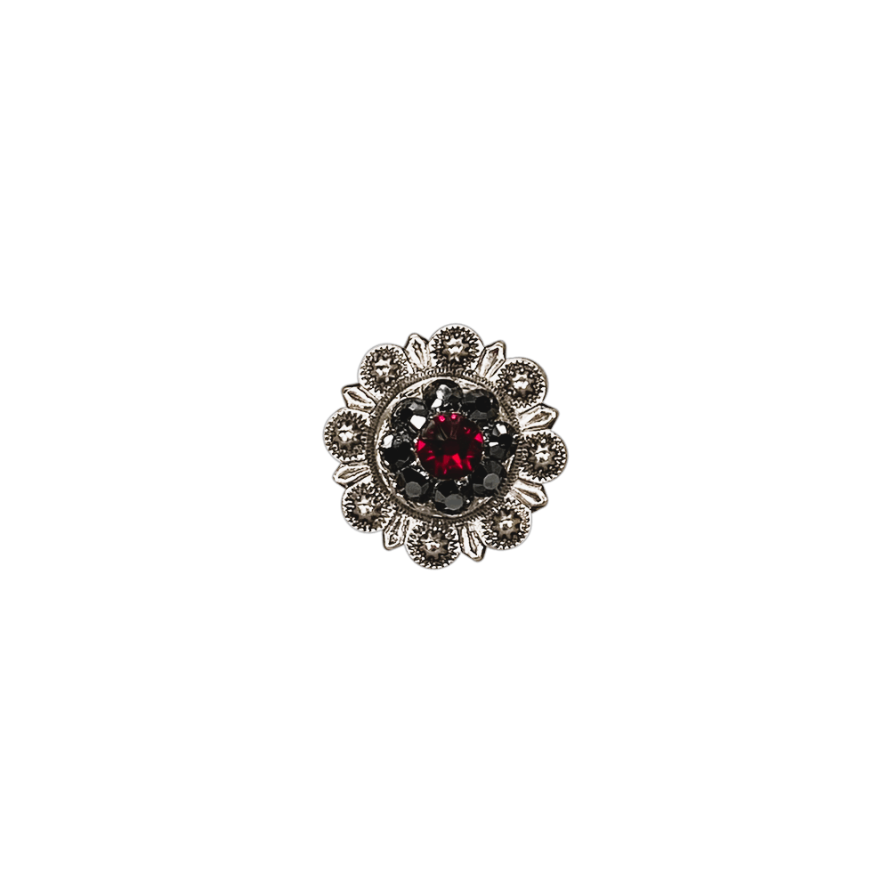 Ruby & Jet Antique Silver 1