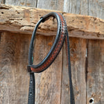 Teal Diamond Turquoise and Clear Browband / One Ear - Breastcollar Tack Set #BBBC644