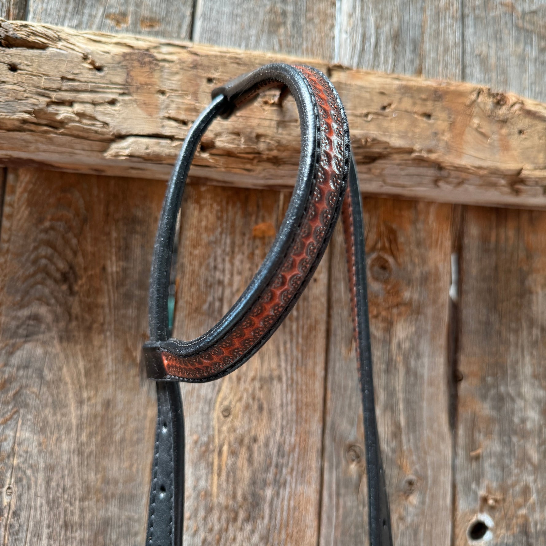 Teal Diamond Turquoise and Clear Browband / One Ear - Breastcollar Tack Set #BBBC644