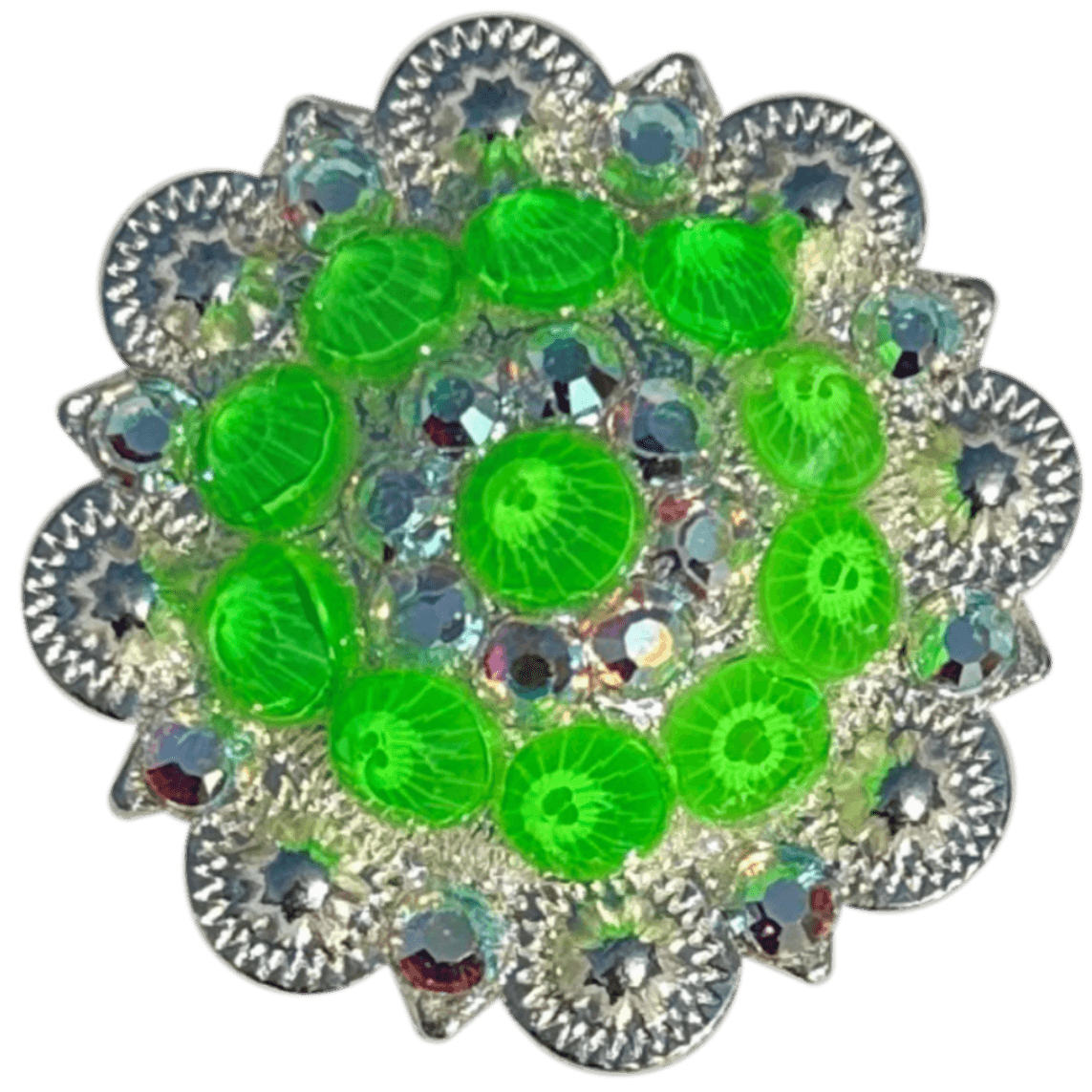 Bright Silver Neon Green and AB - RODEO DRIVE