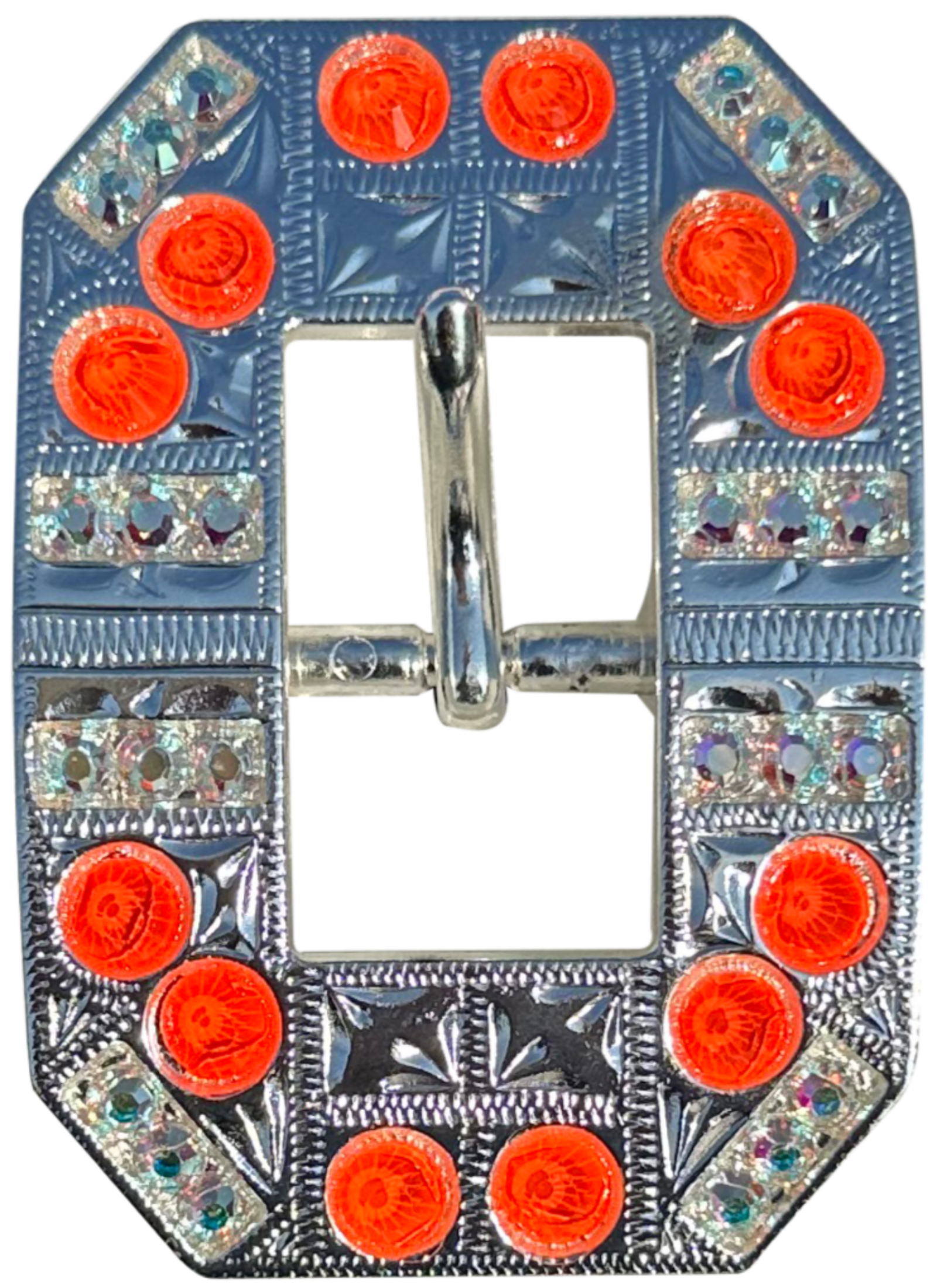 Bright Silver Neon Orange and AB - RODEO DRIVE