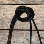Black Rhinestone Bolo Tie with Western Slide