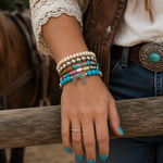 Southwest Crescent Bracelet Stack