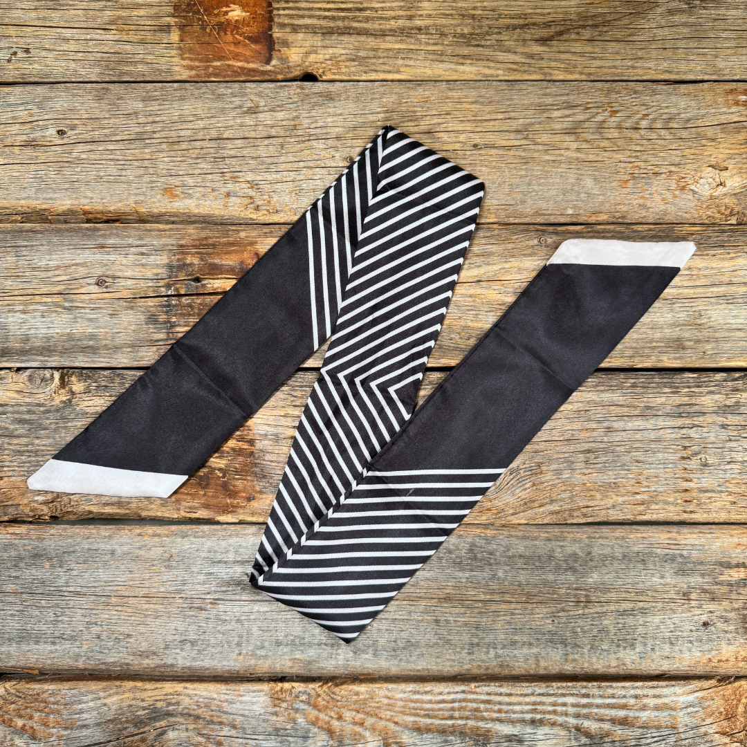Black and white stripes Western_Wild_Rag_Scarf_for_Cowgirls_Rodeo_Drive_Conchos