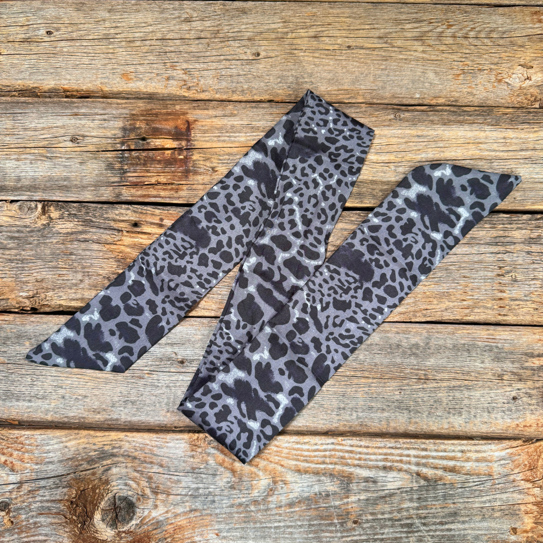 Black animal pattern Western_Wild_Rag_Scarf_for_Cowgirls_Rodeo_Drive_Conchos