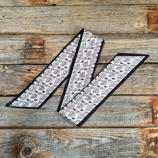 Brown Paisley Western_Wild_Rag_Scarf_for_Cowgirls_Rodeo_Drive_Conchos