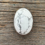 1" Oval Cabochon Stone Concho - Turquoise, Fuchsia, Rust, Blue, Sage, Lapis, White, Green