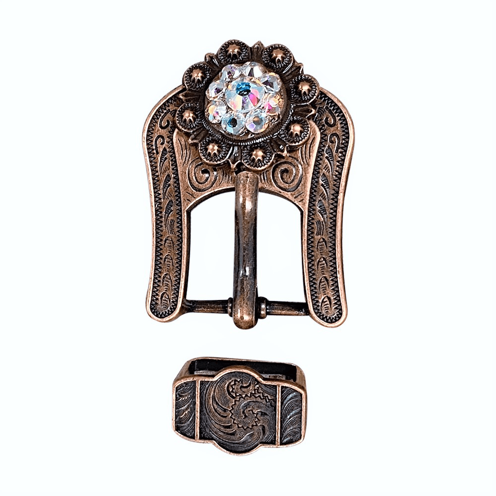 AB Copper European Crystal Buckle Keeper Set - RODEO DRIVE