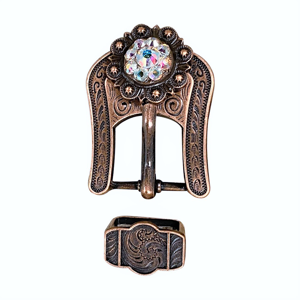 Copper AB Crystal Conchos Sizes from 1